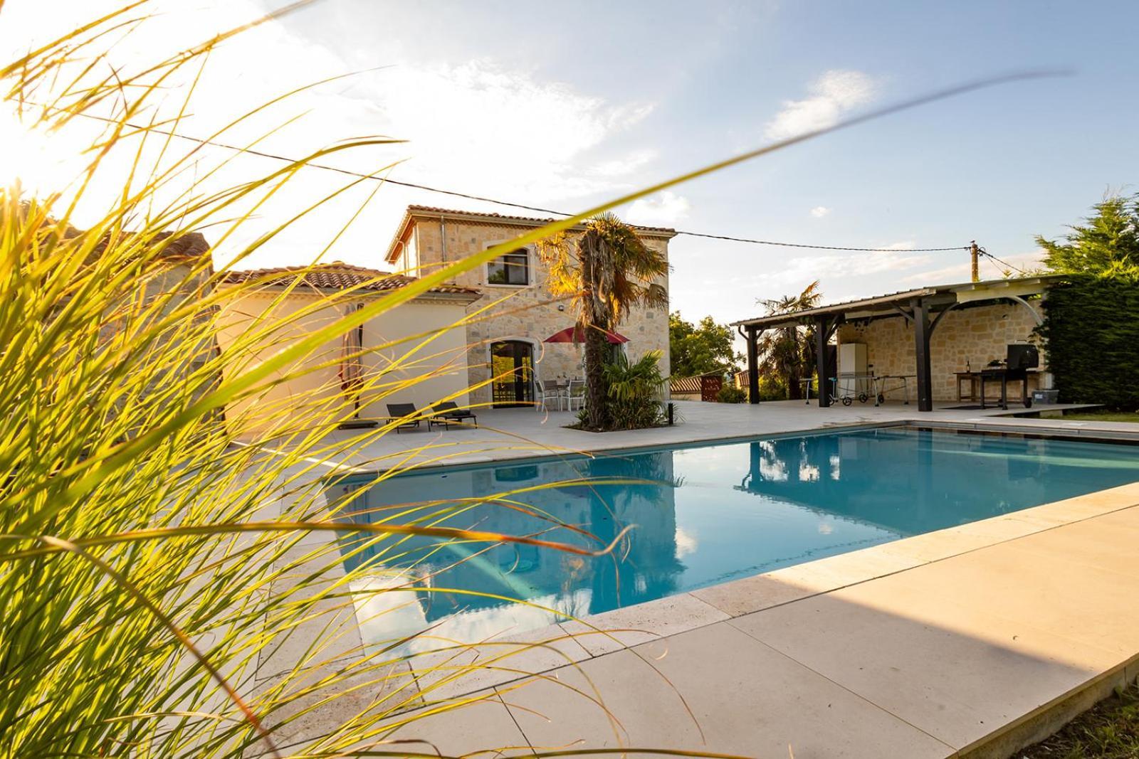 Villa Au Petit Bonheur Avec Clim - Hameau Au Calme - Piscine Chauffee - Petanque Moncrabeau Zewnętrze zdjęcie